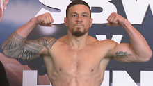 Sonny Bill Williams at Friday's weigh in.