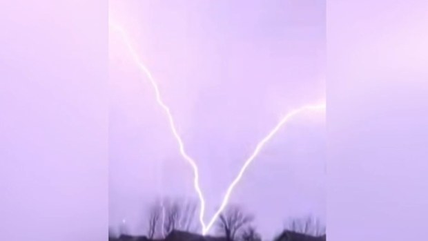 Storms hit South-East Queensland once again, but also struck further west near Toowoomba.