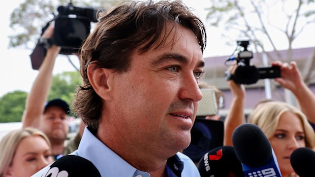 Matt Wright outside Darwin Local Court. December 7, 2023.