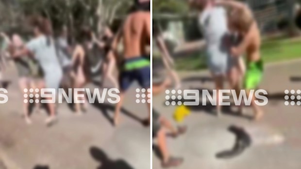 NSW Police say they are closing in on a number of youths who allegedly punched and kicked staff members at a caravan park on the NSW Central Coast.