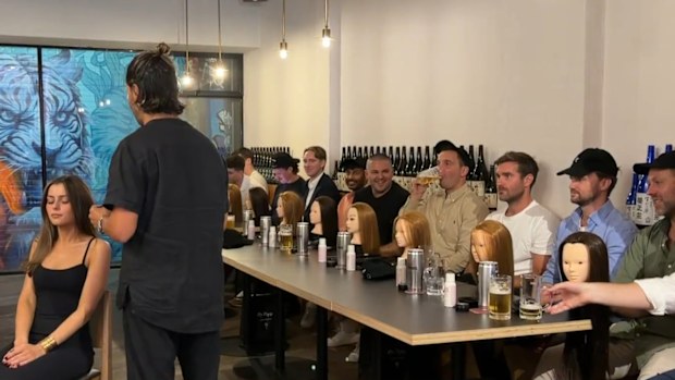 Joey (stylist) - Group of dedicated dads from Melbourne convene for night learning how to properly do their daughters' hair Today Show April 24, 2026