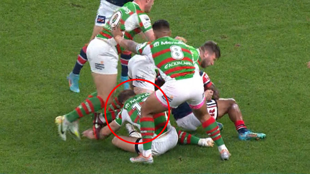 Cameron Murray failed a HIA after an awkward tackle in the opening minute of the game.