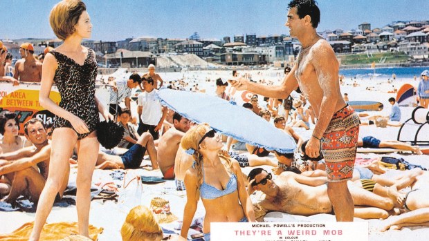 Beach Voyeurs Crowd - Australian film industry owes much to a film about a weird mob