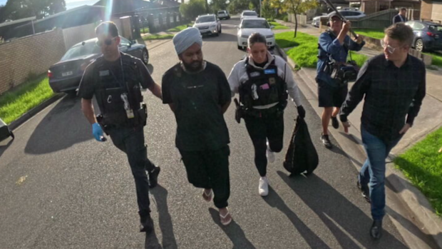 The 39-year-old man, in Australia on what police say is an expired visa, allegedly stole $160,000 worth of high-end supermarket items in a matter of months