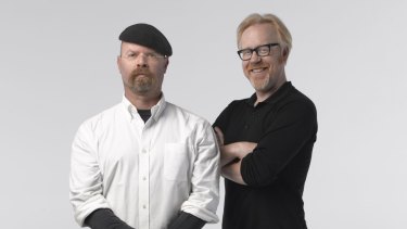 Mythbusters Jamie Hyneman and Adam Savage.