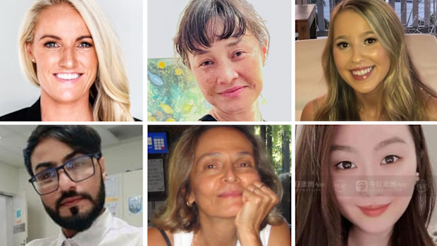 Bondi Junction stabbing victims Yixuan Cheng, Pikria Darchia, Faraz Tahir, Ashlee Good, Dawn Singleton, Jade Young