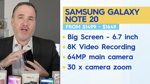 Some features of the Galaxy Note 20.