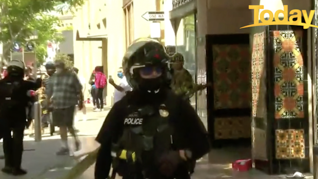 Authorities moved in while Daish and the team were filming.