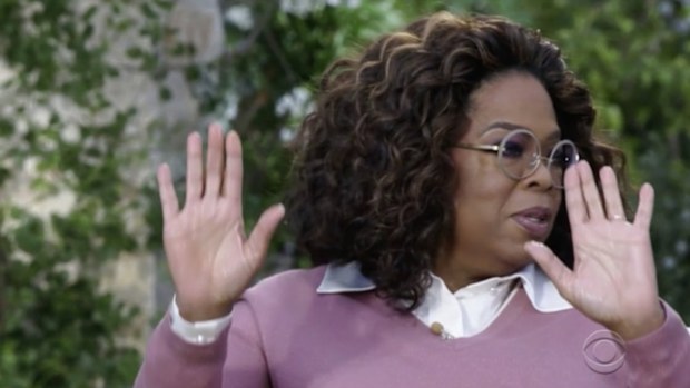 Oprah reacts to Prince Harry and Meghan Markle's claims
