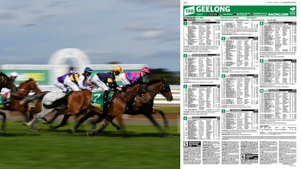 A typo in the TAB form guide has ruined a punter's day. Picture: AAP/Herald Sun.