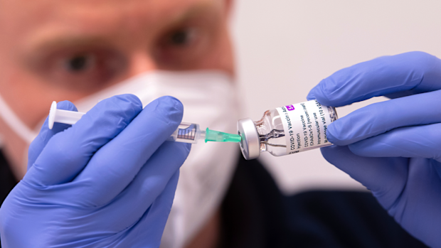 The AstraZeneca vaccine was approved for use in Australia in late February. (Sven Hoppe/dpa via AP, File)