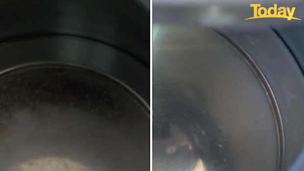 The inside of the kettle was transformed in 30 minutes all thanks to the lemon juice.