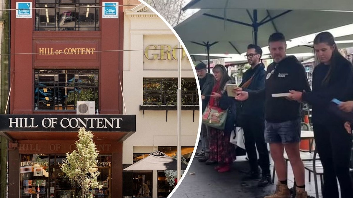 Hill of Content: Customers form 'human chain' to help move 103-year-old ...