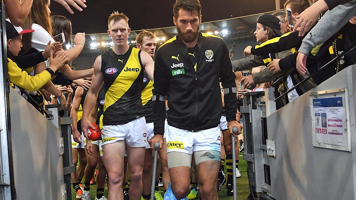 Alex Rance ACL injury, Richmond Tigers AFL star leaves field in win ...