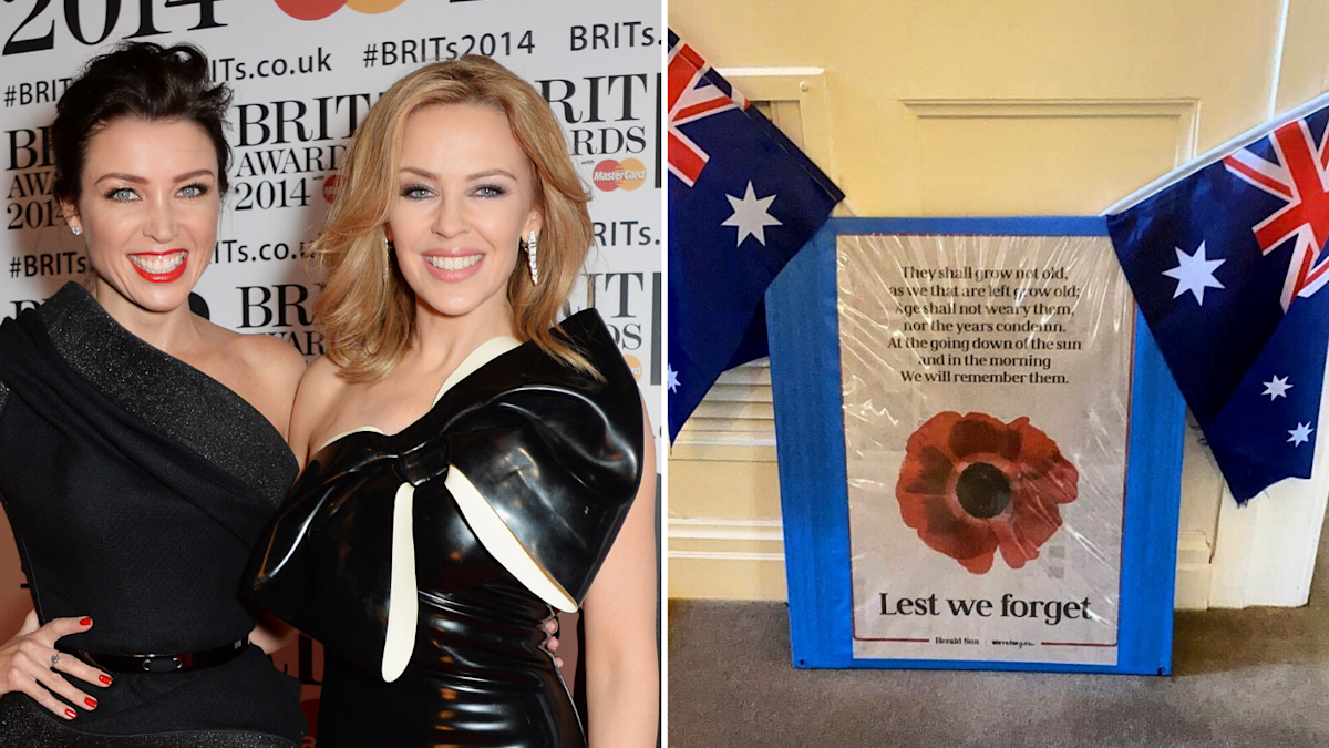 Dannii and Kylie Minogue pay tribute to ANZACs on Anzac Day | Nine.com.au