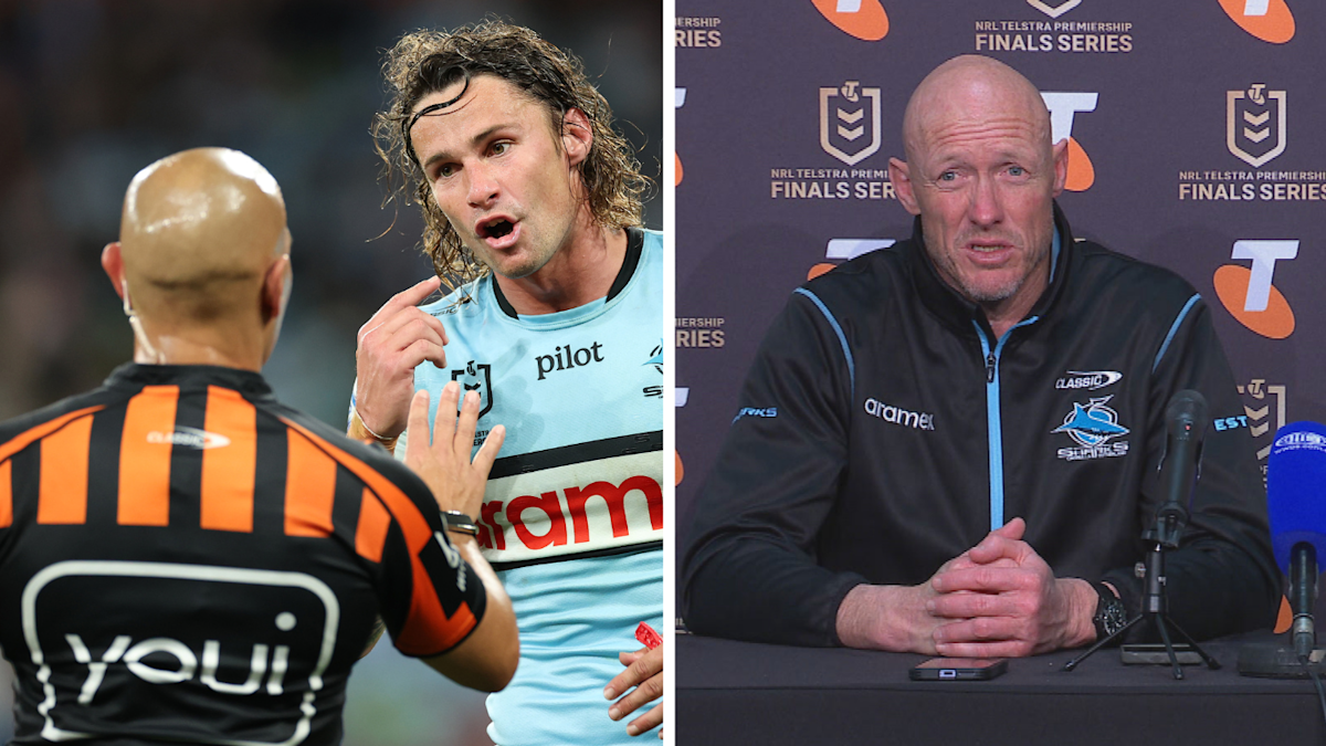 NRL news 2025: Sharks coach Craig Fitzgibbon questions referee Ashley ...