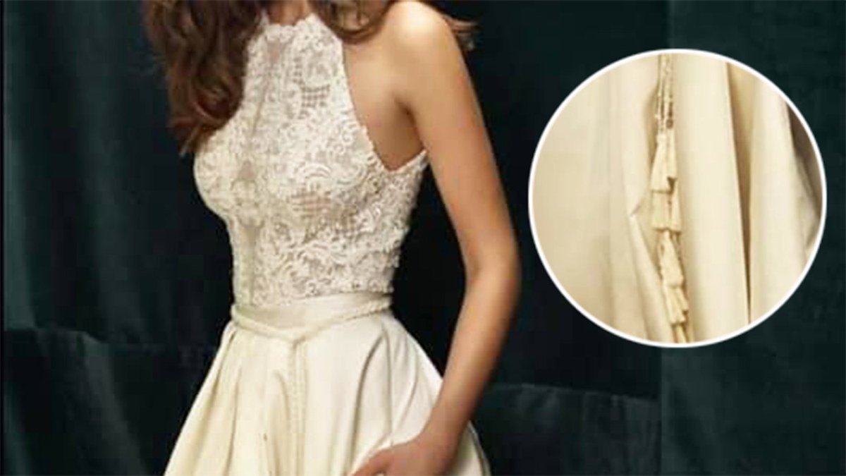 'Disgusting' hidden detail on wedding dress sends the internet into a ...