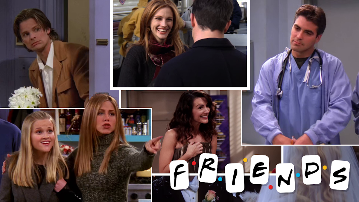 Friends cast: All the celebrities you missed including Brad Pitt, Julia ...