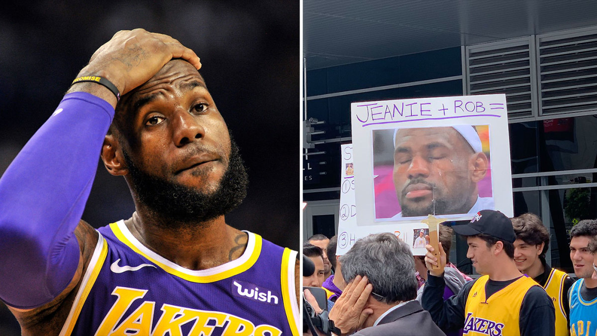 NBA: Los Angeles Lakers fans stage 'saddest protest of all time' after ...