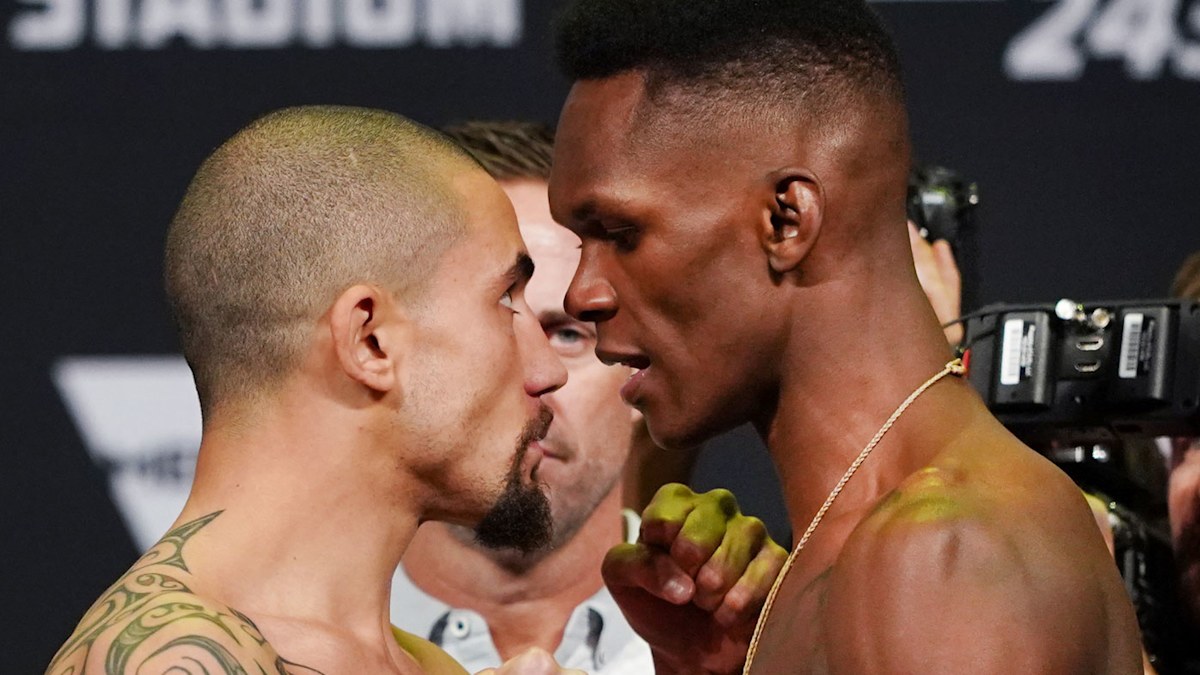 UFC 243: Robert Whittaker vs Israel Adesanya weigh in, Melbourne ...