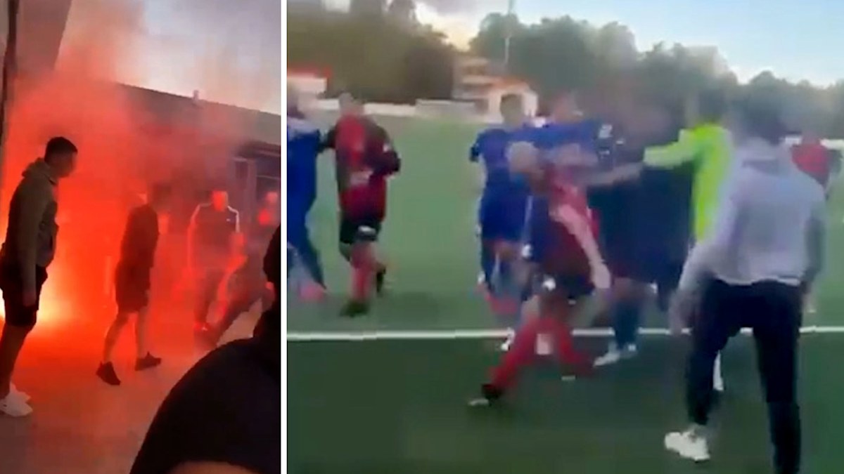Man charged after riot police break up Sydney football match brawl ...