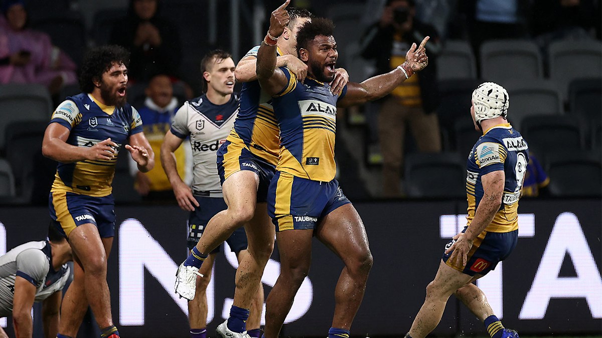 NRL: Parramatta Eels defeat Melbourne Storm, Maika Sivo stars with two