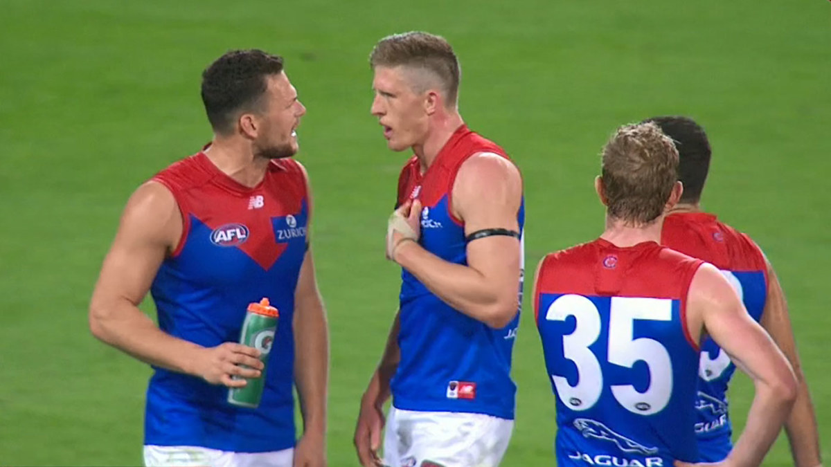 Demons stars involved in heated exchange