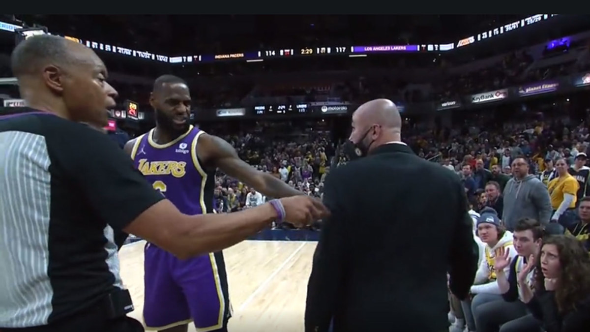 NBA: LeBron James fumes after heckling from courtside fans in Indiana ...