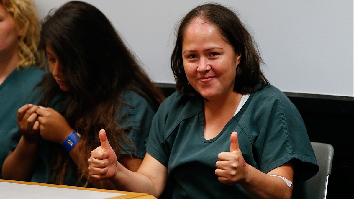 Mother accused of killing family gives thumbs-up in court | Nine.com.au