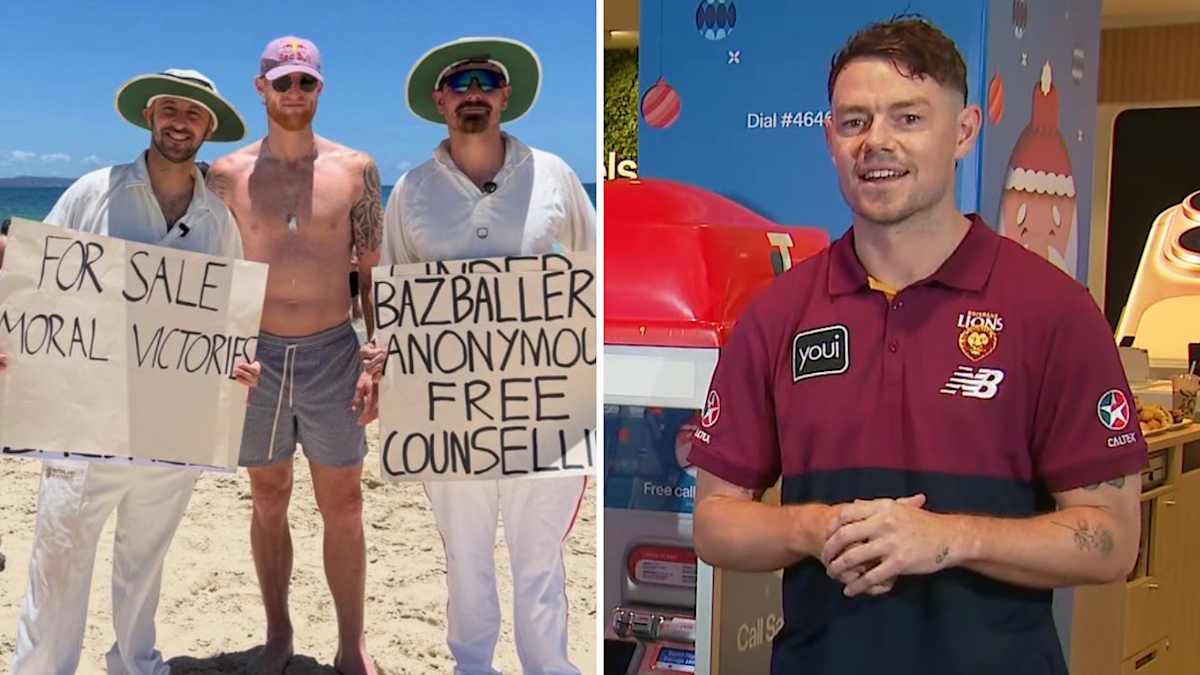 A Brisbane Lions kapitánya, Lachie Neal az angliai csapásról; Noosa látogatás, Ben Stokes pózol a rajongóival készült fotókon