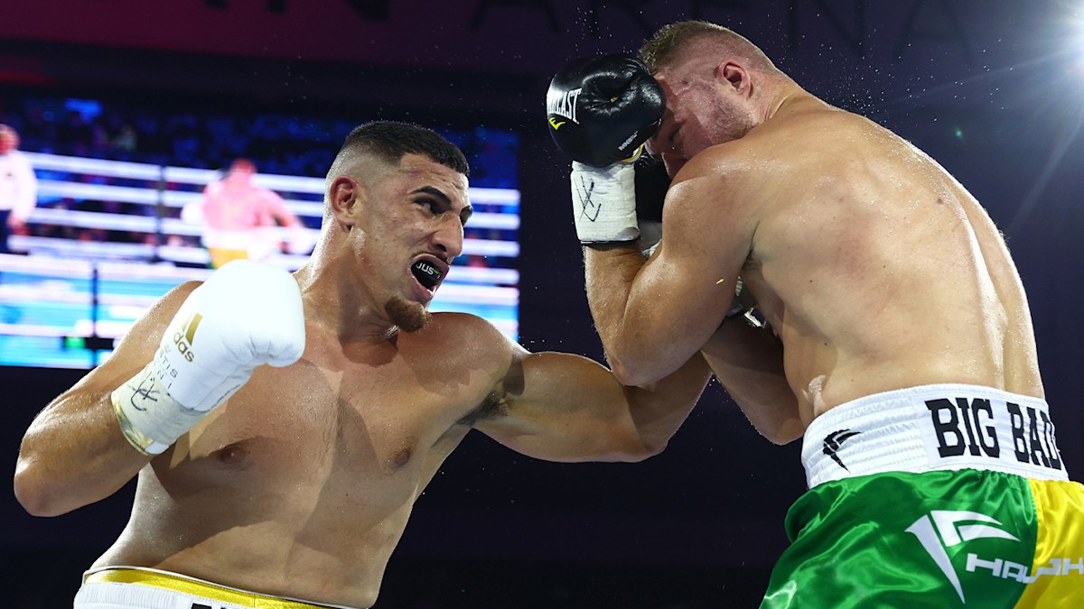 Justis Huni vs Joseph Goodall boxing fight result: Justis Huni wins in ...