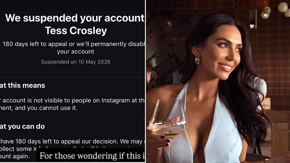 Tess Crosley changes name, forced to make new Instagram account weeks ...