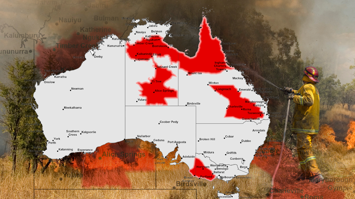 Bushfire forecast Australia: Australia's bushfire outlook for spring ...