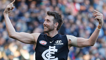Dale Thomas during his final home game for Carlton.