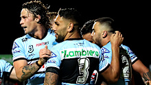 Cronulla Sharks halfback Nicho Hynes.