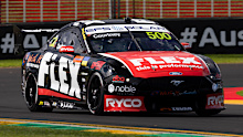 James Courtney in action during the opening day of practice at the Australian Grand Prix.