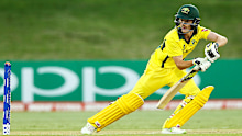 Austin Waugh bats for Australia during the ICC U-19 World Cup in 2018.