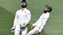 Pant and Kohli celebrate a wicket