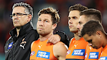Leon Cameron, Toby Greene, Josh Kelly and Stephen Coniglio