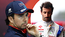 Sergio Perez Daniel Ricciardo split