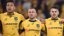Folau and Giteau pictured during their time together on the Wallabies team