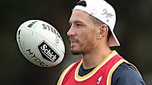 Sonny Bill Williams at a Roosters training session on Saturday.