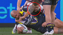 Nelson Asofa-Solomona has been offered a two-game ban for this elbow on Jake Simpkin.