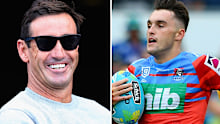 Andrew Johns and Tex Hoy