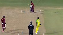 Mitchell Starc has ripped through the West Indies top order in the first ODI.