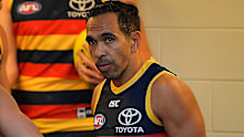 Eddie Betts pictured during his time with the Adelaide Crows during the 2018 season