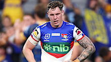 Knights coach Adam O'Brien appared to have pulled Kurt Mann from his line-up after a disastrous first half 