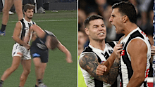 Josh Daicos free kick; Nick Daicos