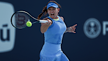 Simona Halep in her first WTA Tour match in 18 months.