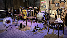 The stage at Preservation Hall. No photos are allowed while the band is playing.